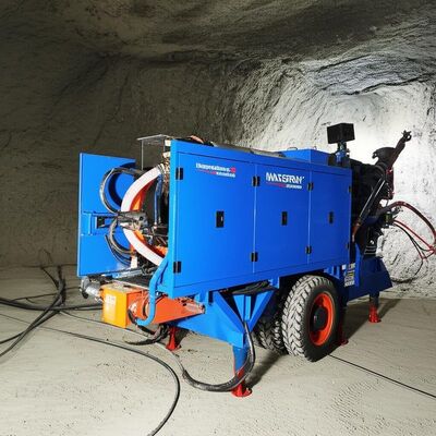 buy Underground Shotcrete Machine with 30 Meters Max Spray Distance 10 Cubic Meters/Hour Capacity and 10-15 MPa Operating Pressure online manufacture