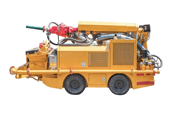 UPS-ZT10（A) Underground Shotcrete Machine Wet Concrete Spraying Machine with Yunnei Engine Cab